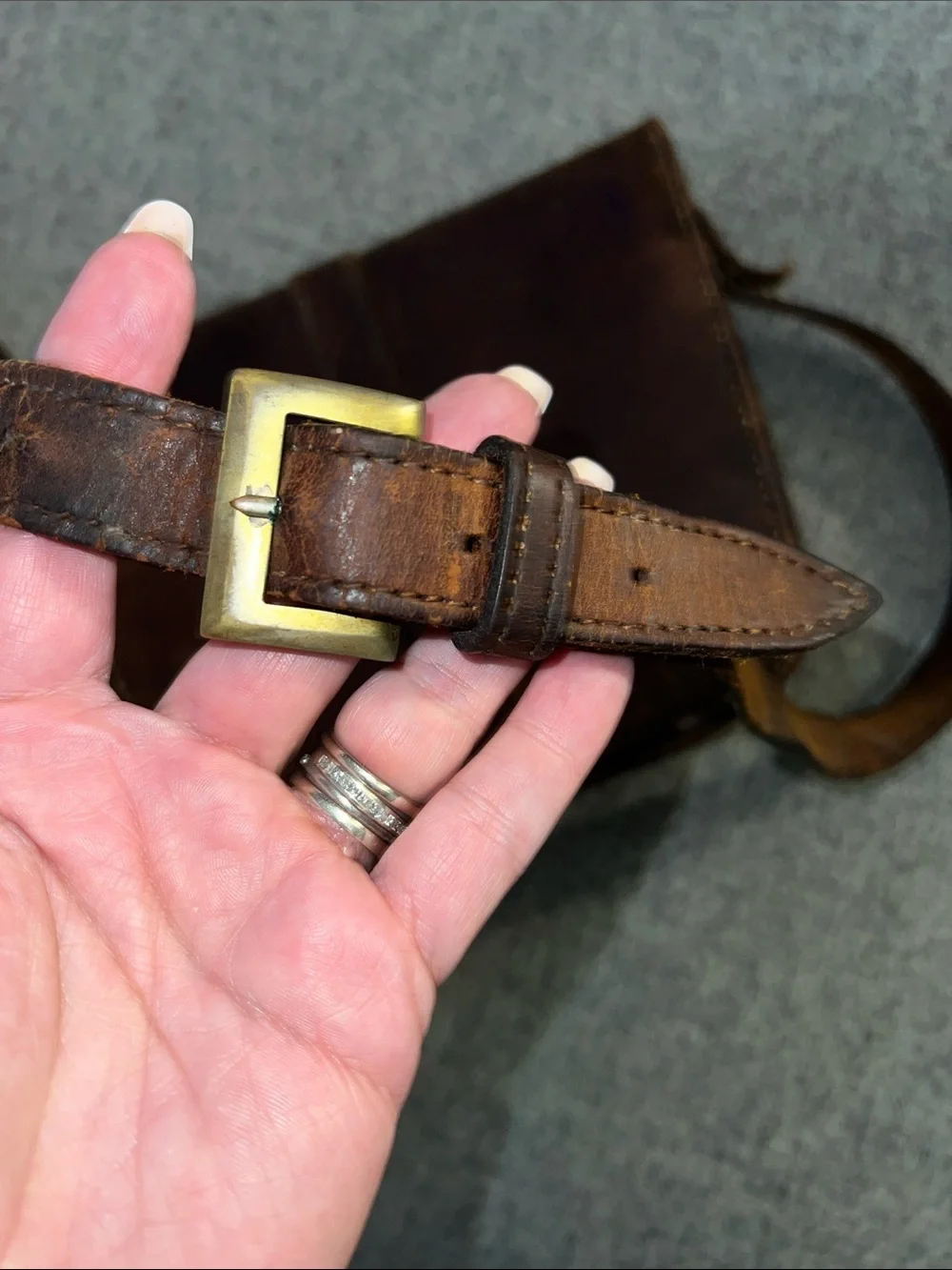 Classic Brown Leather Crossbody Bag